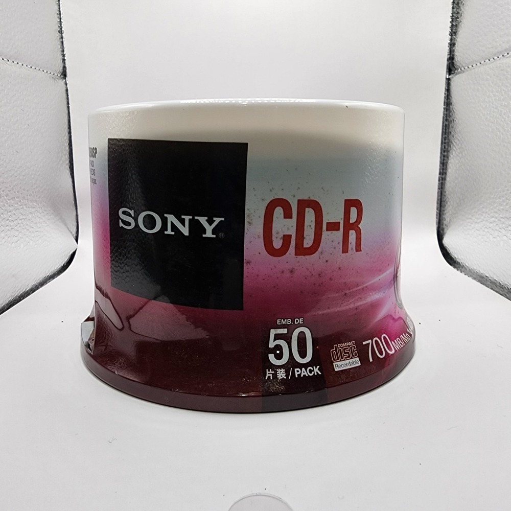 Sony‎ CD-R 50 Disc Pack 700 MB 48x Speed Optical Media Spindle